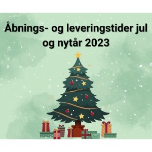 Åbnings- og leveringstider jul og nytår 2023